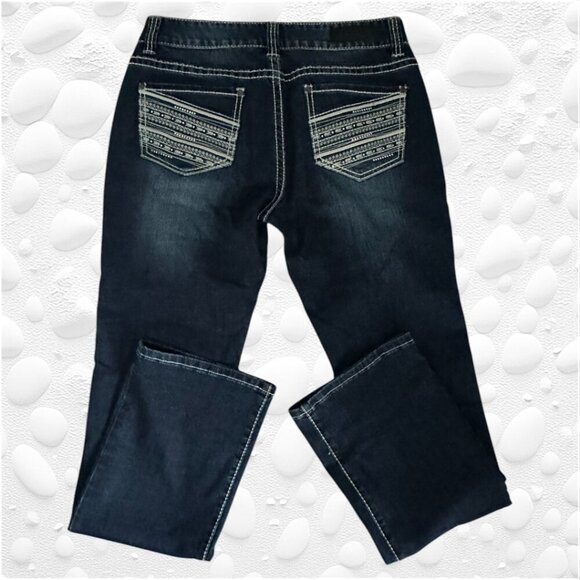 Rock & Roll Cowgirl Dark Wash Boyfriend Jeans - NWOT - Picture 2 of 11